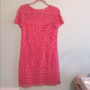Lily Pulitzer Pink crochet dress